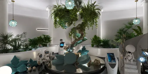 futuristic mall
