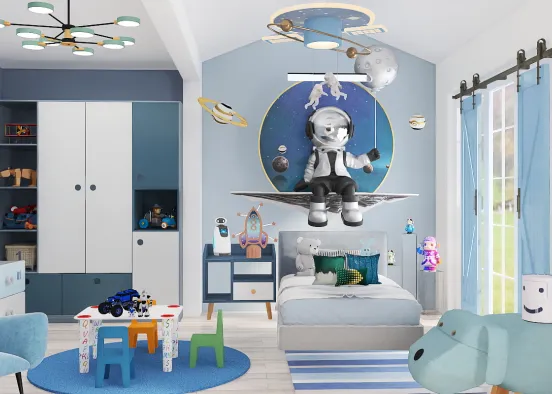 The baby boy Room 💙 Design Rendering