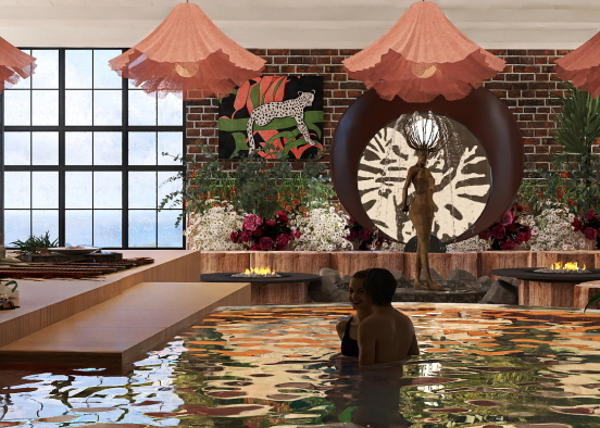 Indoor Garden Pool 💞💞 Design Rendering
