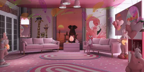 just a cute pink girly room