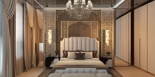 A classy bedroom