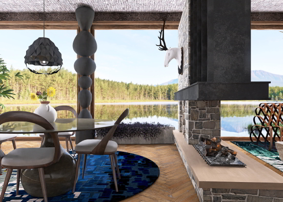 Lakefront Home Design Rendering