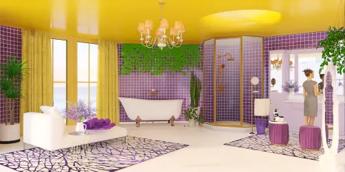 Purple Bath Room 