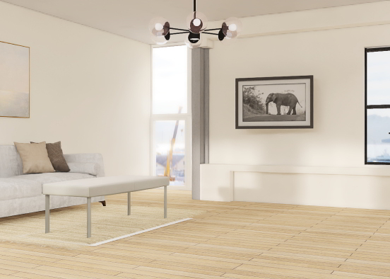 Grey living room 🤍 Design Rendering