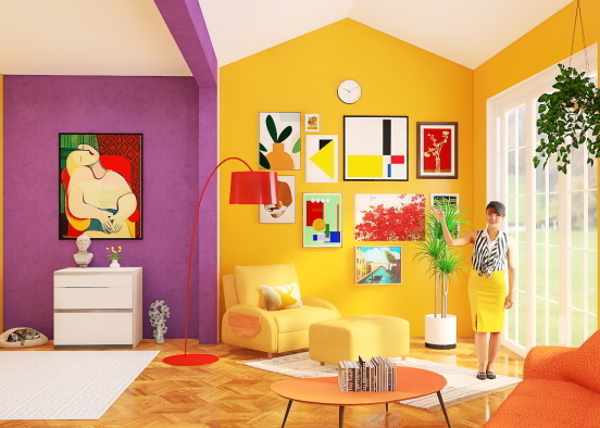 Colorful Room  Design Rendering