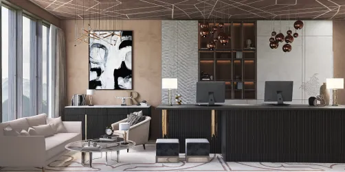 Hotel reception desk 