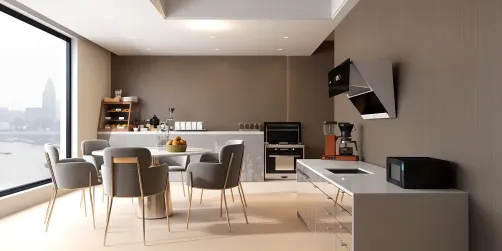 Cucina e tavolo da pranzo