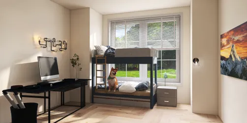 A teenager’s bedroom 