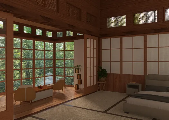 #Mein japanisches Schlafzimmer  Design Rendering