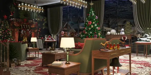 Cozy Christmas Living Room