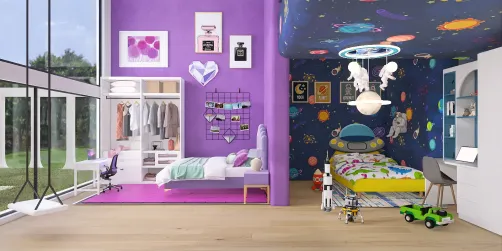 Shared Girl’s and Boy’s Bedroom