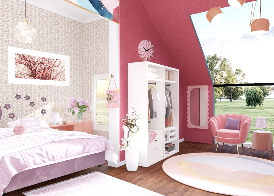 Combo bedroom. Design Rendering