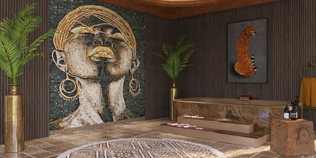 African Vibes Luxury Lodge Bathroom 