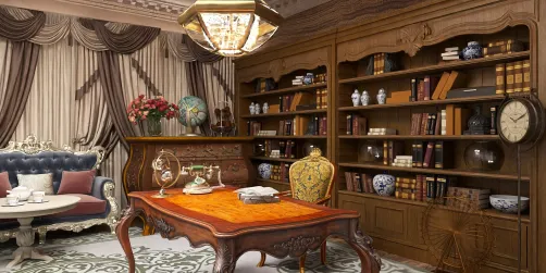 Victorian style office 