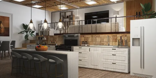 Interior de la casa en el bosque 