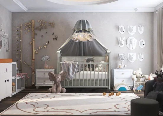 calming baby room 🥰 Design Rendering