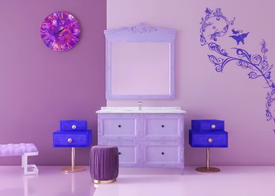 Wacky Purple Vanity  Design Rendering