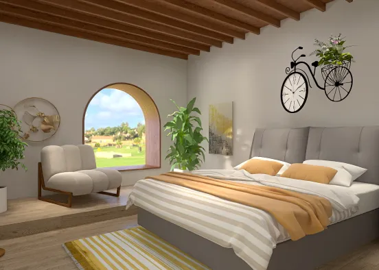 Tuscany Bedroom Design Rendering