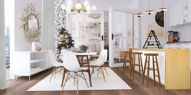 Scandinavian themed two rooms