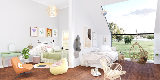 2 people, 2 styles, 1 room