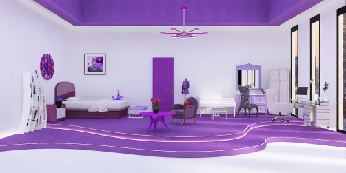Purple and white 