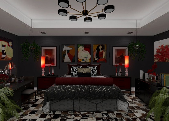Master Bedroom  Design Rendering