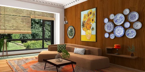 Mid century cosy living room