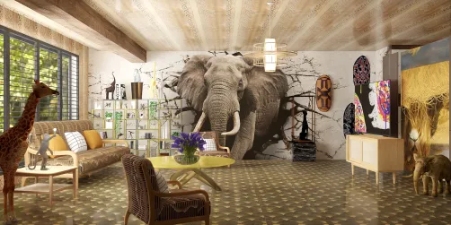 African living room 