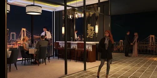 restaurante no alto com vista