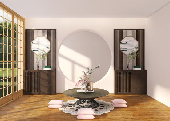 Zen room Design Rendering