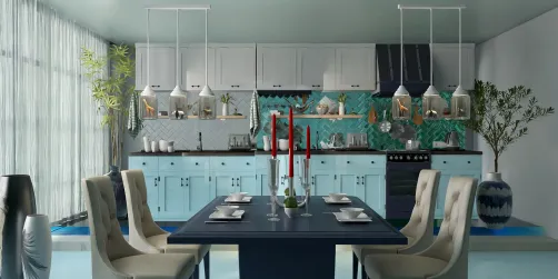 coastal home: kitchen&dining