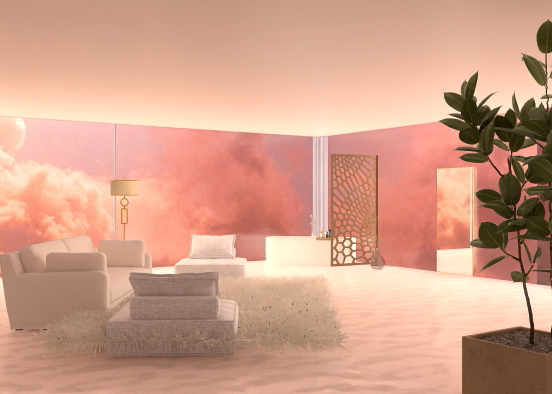 Pink relaxing area 🩷 Design Rendering
