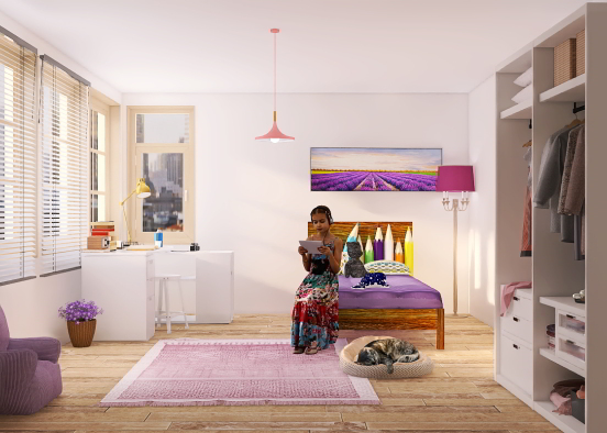 little girl bedroom 🥰🥰🥰 Design Rendering