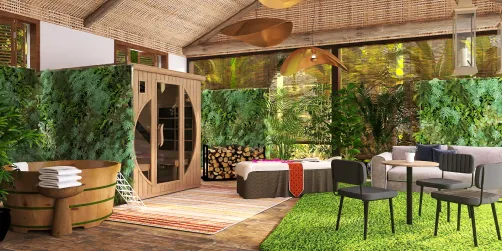 Spa behind the house