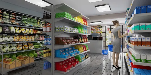 A well-stocked supermarket 👌👍