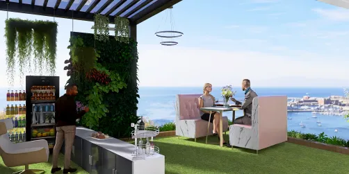 # COPPLE # RESTAURANT # BEACH SEEN ⛱️  # 3D DESINE