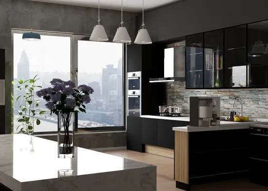 l want a kitchen like this one 😁 Design Rendering