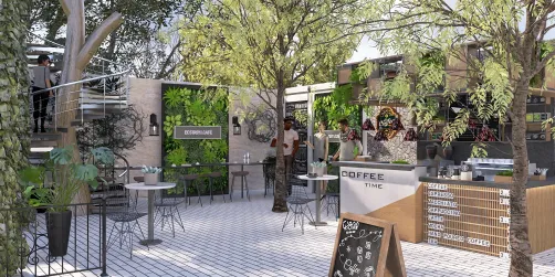 outdoor coffee cafe