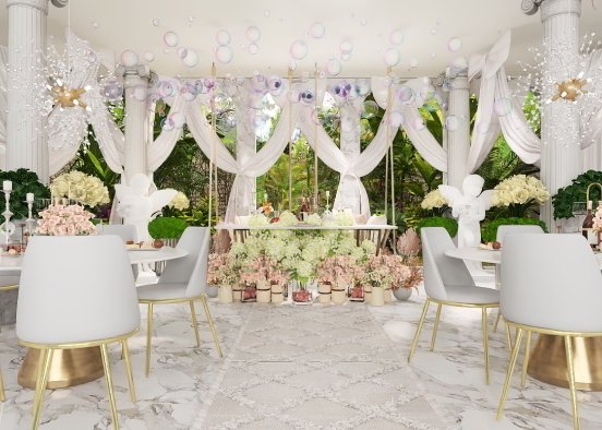 Wedding Reception Design Rendering