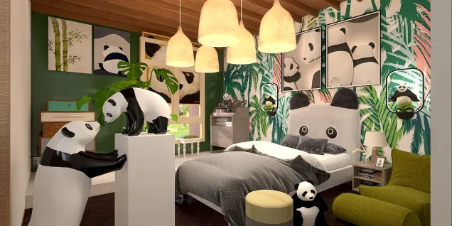 panda bedroom loverly 