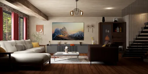 Rustic Cottage Living Room