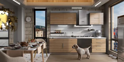 Cuisine cosy moderne 