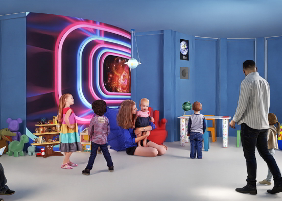 Space Age Daycare Design Rendering