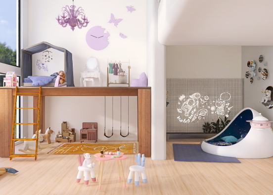 Children dream room Design Rendering