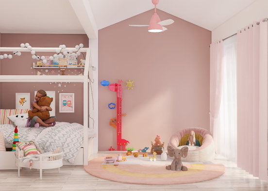 Pink kids room✨💖☺️ Design Rendering