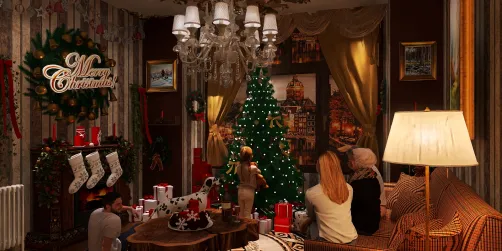 Christmas Over Grandparents House 