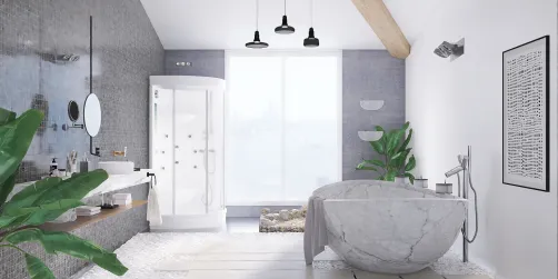 Grey bathroom 
