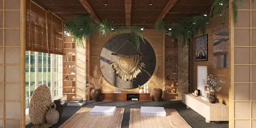 Zen meditation room.