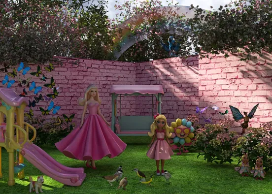 # Barbies Enchanted World Renderização de Design