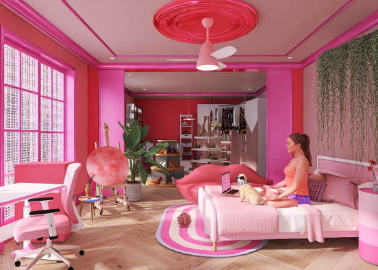 barbie dream room Design Rendering